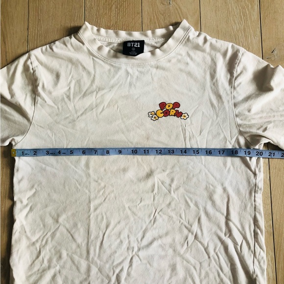 BT21 RJ Jin Official Merch Pop Corn T Shirt Size M BTS - Picture 8 of 9